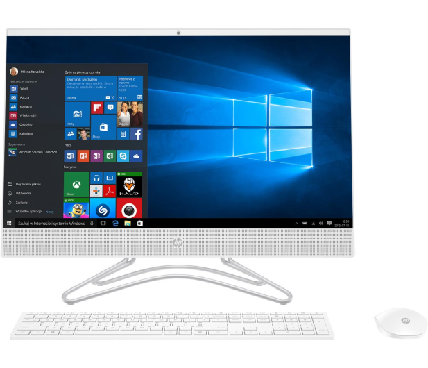 HP 24 AiO i5-8250/16GB/480+1TB/Win10Px MX110 White - 503544 - zdjęcie